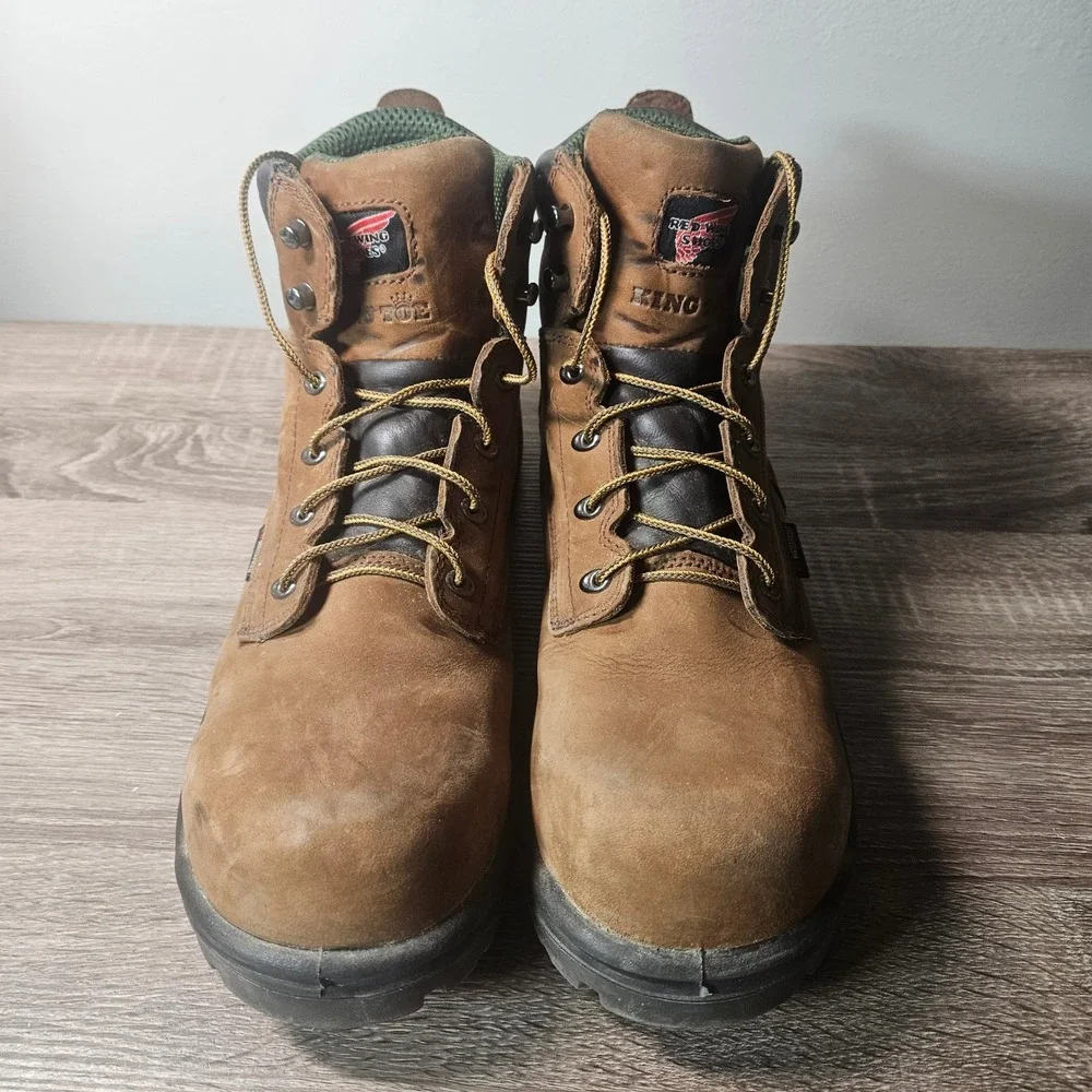 Red Wing King Toe 2240 Mens 14 B Brown Leather Waterproof Safety Toe Work Boots